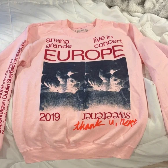 Ariana Grande Concert Europe Sweatshirt - Picture 1 of 3
